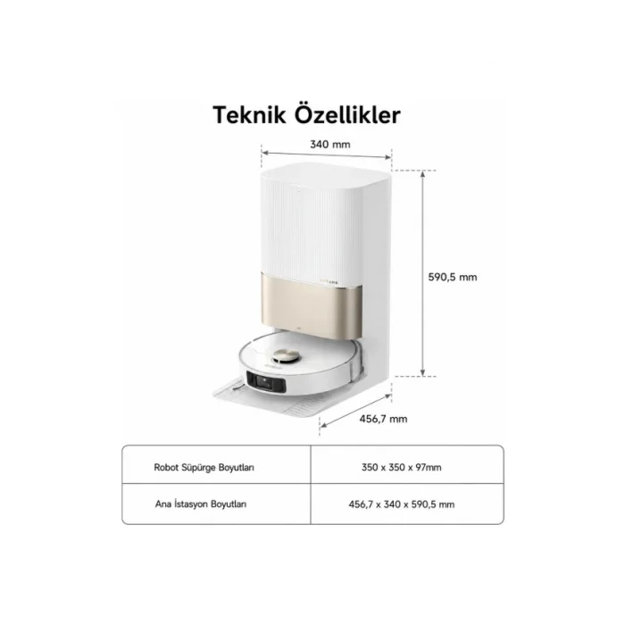 Dreame L10s Pro Gen 2 Robot Süpürge Beyaz