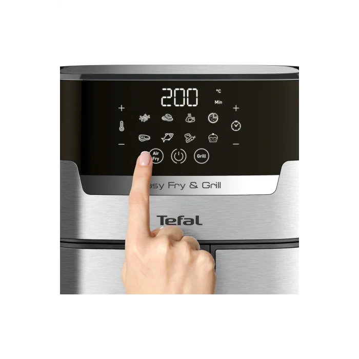 Tefal Easy Fry Grill Deluxe EY505D15 4.2 lt Izgaralı Yağsız Fritöz