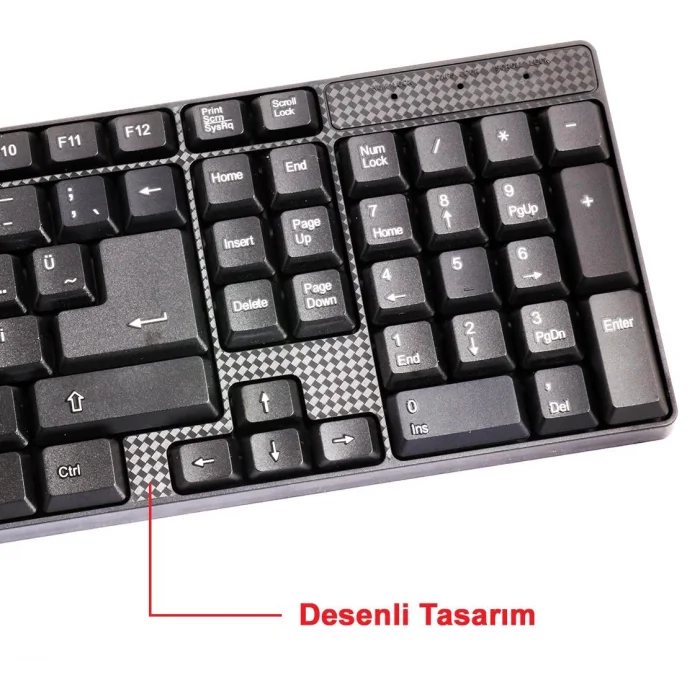 Elba EK-020 Q Usb Siyah Türkçe Kablolu Standart Klavye (1.8Mt Kablo Uzunluğu)