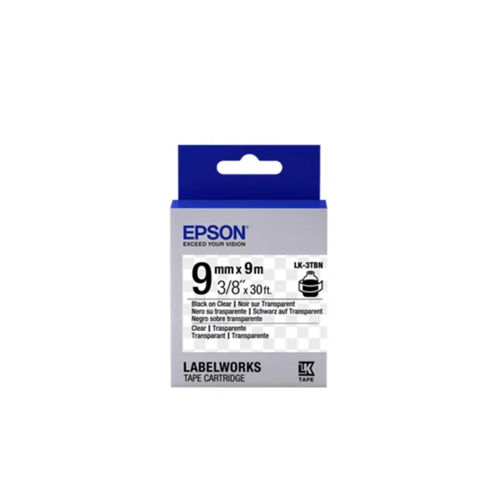 Epson LK-2WBN Standart Beyaz Üzeri Siyah 6mm 9Metre Etiket