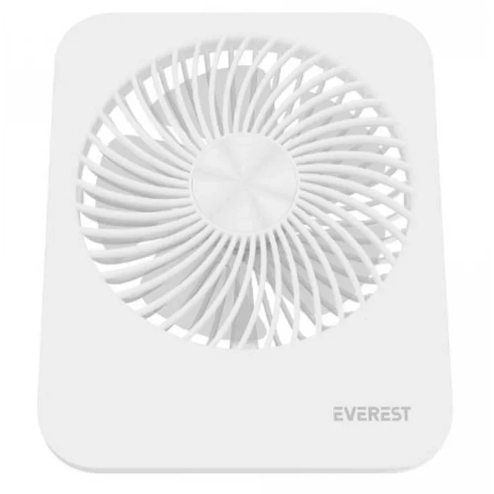 Everest EFN-601 Beyaz 2000mAh 4 Kademeli 4000RPM Hız Metal Ayak Masaüstü Usb Fan