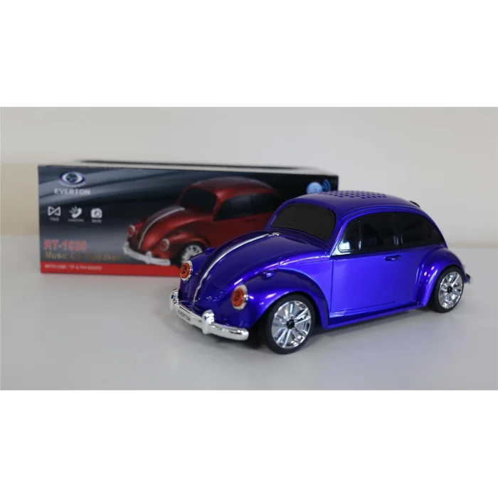 EVERTON RT-1939 Lacivert Arabalı Bluetooth Fm-Usb-Tf-Aux Şarjlı Nostaljik Radyo