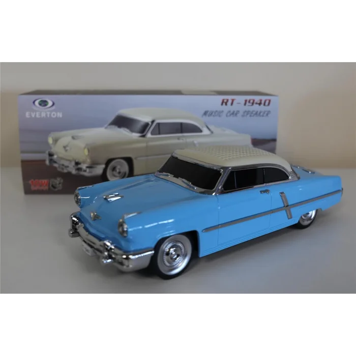 EVERTON RT-1940 Mavi Bluetooth Fm-Usb-Tf-Aux Şarjlı Nostaljik Radyo