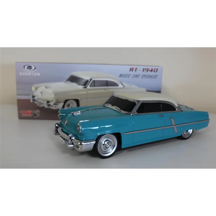 EVERTON RT-1940 Mavi Bluetooth Fm-Usb-Tf-Aux Şarjlı Nostaljik Radyo