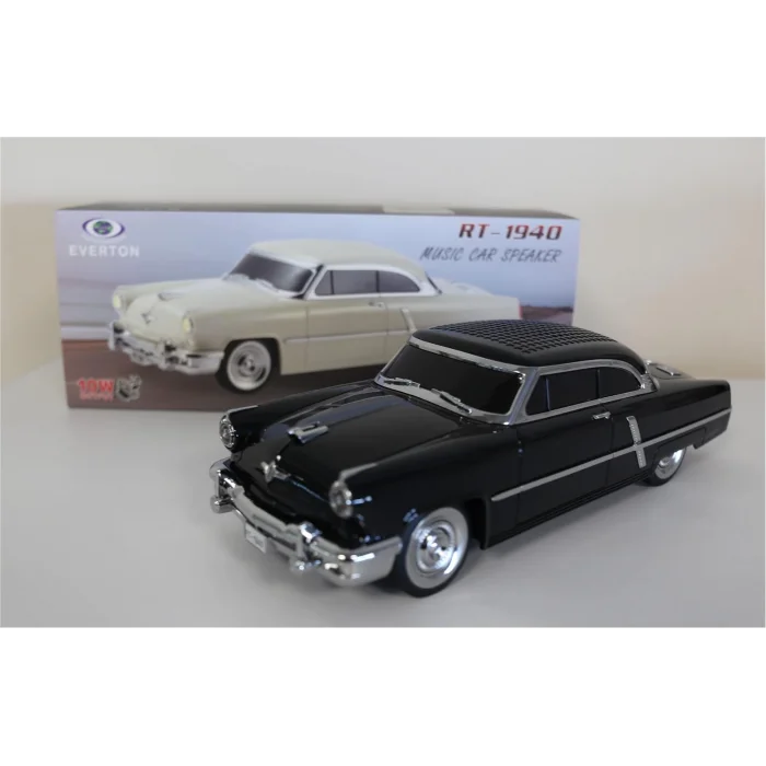 EVERTON RT-1940  Siyah Arabalı  Bluetooth Fm-Usb-Tf-Aux Şarjlı Nostaljik Radyo