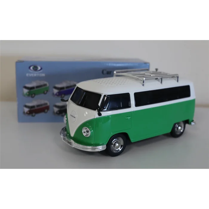 EVERTON RT-1945 Yeşil Arabalı  Bluetooth Fm-Usb-Tf-Aux Şarjlı Nostaljik Radyo