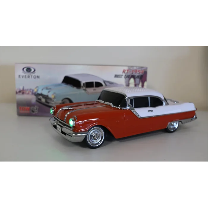 EVERTON RT-1950 Turuncu Arabalı  Bluetooth Fm-Usb-Tf-Aux Şarjlı Nostaljik Radyo