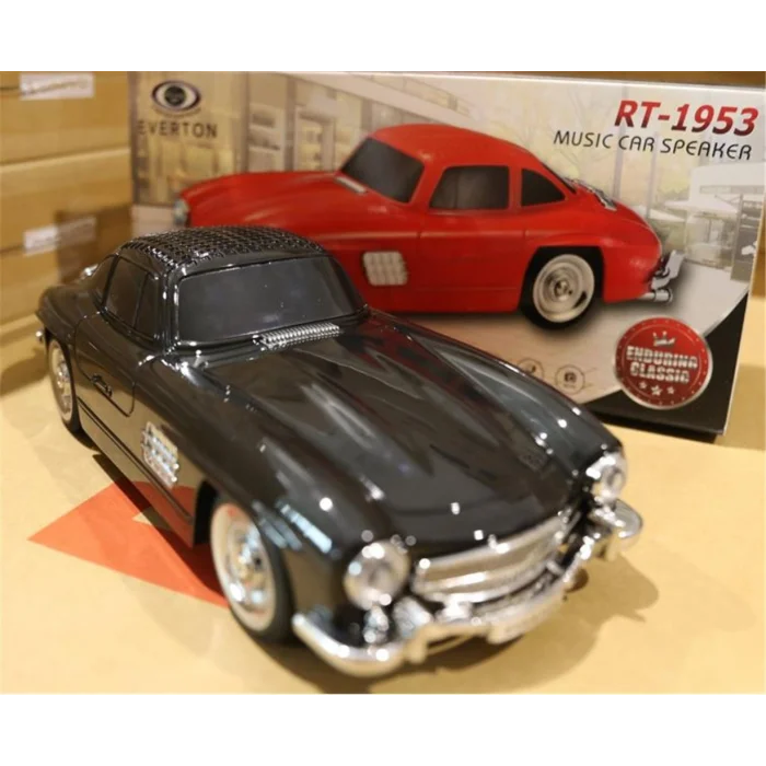 EVERTON RT-1953 Siyah Arabalı Bluetooth Fm-Usb-Tf-Aux Şarjlı Nostaljik Radyo