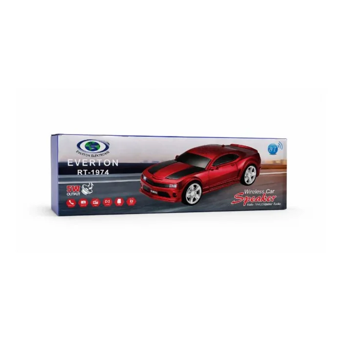 EVERTON RT-1974  Kırmızı Arabalı  Bluetooth Fm-Usb-Tf-Aux Şarjlı Nostaljik Radyo