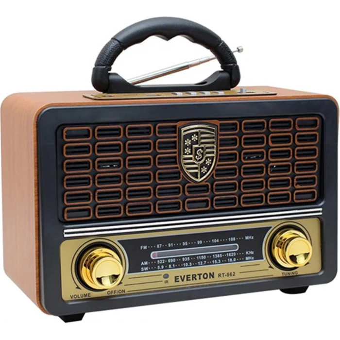 Everton Rt-602 Fm-Usb-Tf-Aux Şarjlı Nostaljik Radyo