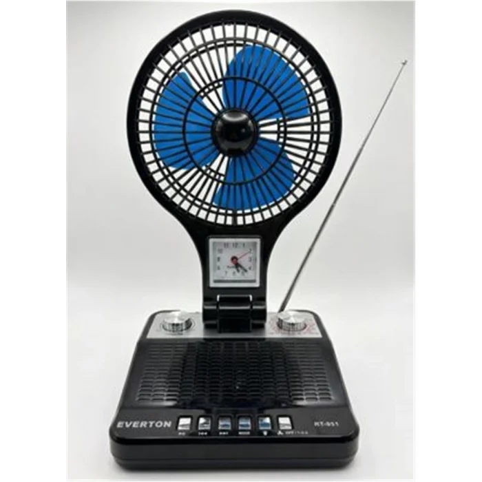 EVERTON RT-951 Bluetooth Fm-Usb-Tf-Aux Şarjlı, Fanlı Nostaljik Radyo