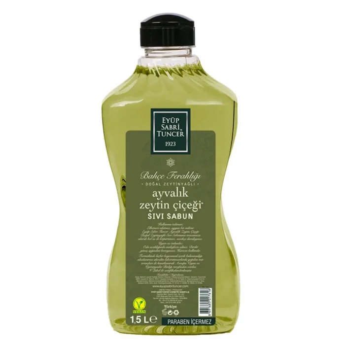 Eyüp Sabri Tuncer 1,5lt Ayvalık Zeytin Çiçeği Sıvı Sabun Doğal Zeytinyağlı