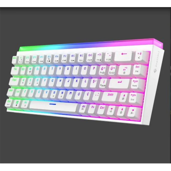 Gameagle GE2019 Hera RGB Kablolu Tr Layout Mekanik Beyaz Oyuncu Klavyesi