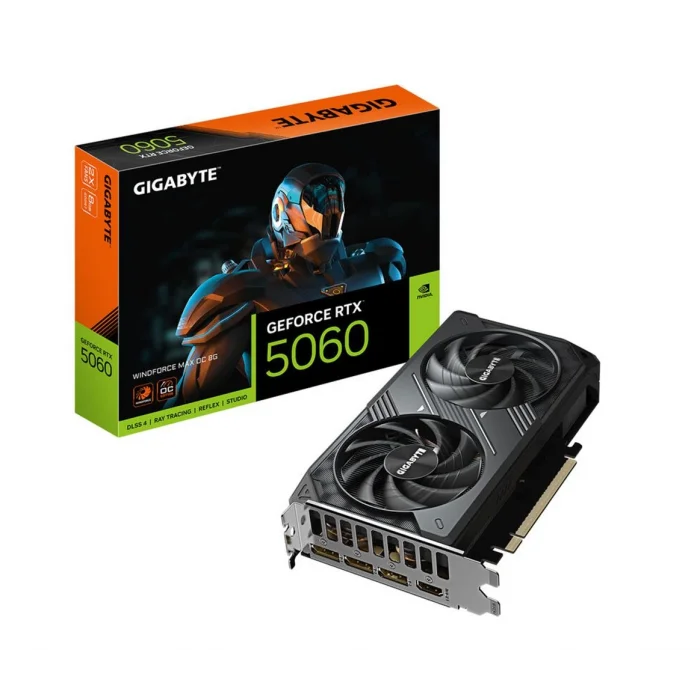 Gigabyte RTX5060 Windforce Max OC 8G GV-N5060WF2MAX OC-8GD 128 Bit GDDR7 8 GB Ekran Kartı