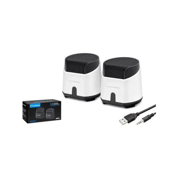 Hadron HD6024W Speaker Pc Beyaz 8.5-9-9 cm