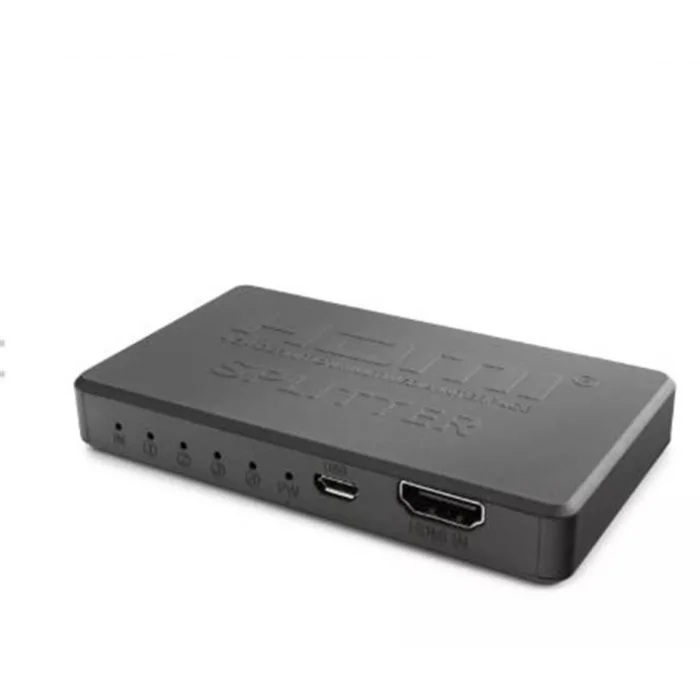 Hadron Hdx1372 Hdmi Splitter 4Port 4K-20 With Usb Power Cable