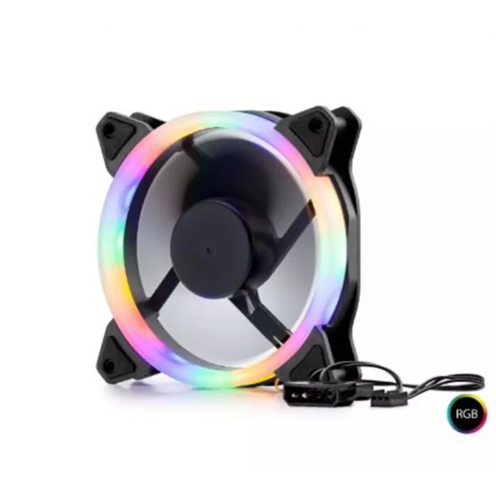 Hadron Hdx1522 Kasa Fanı Performans 4Pin Rgb 12Cm Siyah