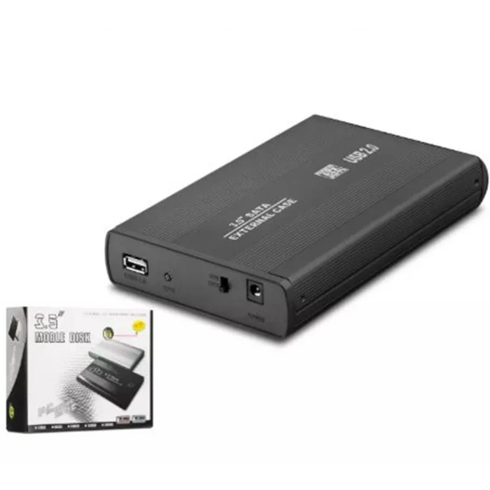 HADRON HDX1753 HDD KUTUSU USB2.0 METAL SATA 3.5 SİYAH