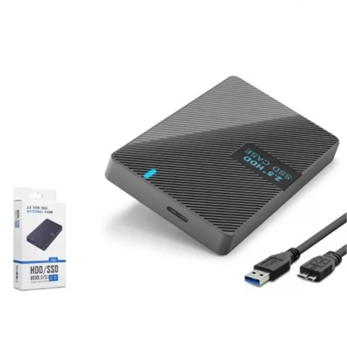 HADRON HDX1792 2.5 İnç SATA HDD-SSD Harici Disk Kutusu USB 3.0 Micro-B - Siyah
