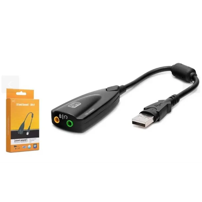 HADRON HDX5254 USB Harici Ses Kartı 7.1 Siyah