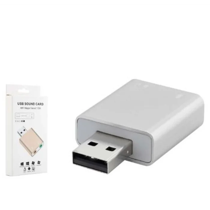 HADRON HDX5272 USB Harici Ses Kartı 7.1 Gümüş