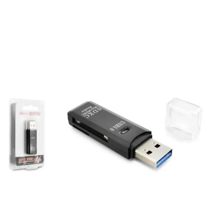 HADRON HDX7030 USB 3.0 Kart Okuyucu SD MicroSD 5 Gbps Siyah