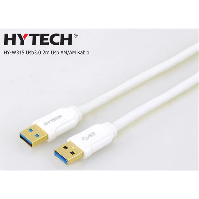 Hytech HY-W315 2 m İki Ucu Erkek USB Kablo