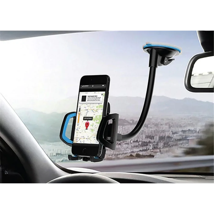 Hytech HY-XH20 Vantuz + Braketi 360 Derece Siyah-Mavi Telefon Tutucu