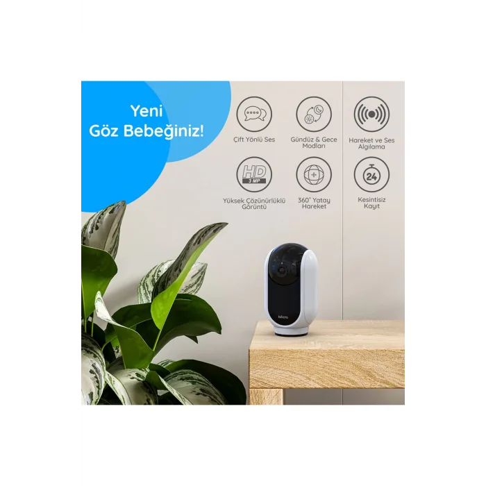 Bilicra Iris 3mp 360° Akıllı Kamera