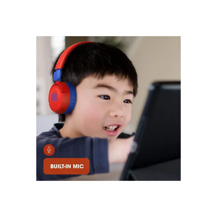 JBL Jr310 Kırmızı Kablolu Kulak Üstü Çocuk Kulaklığı