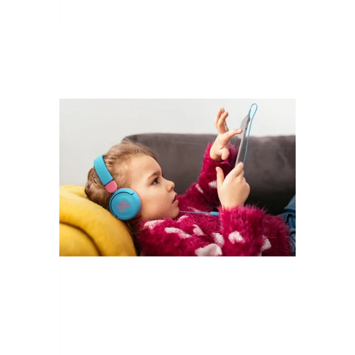 JBL Jr310 Mavi Kablolu Kulak Üstü Çocuk Kulaklığı
