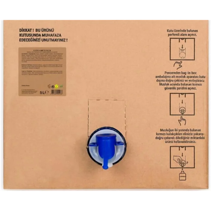 Manolya Çiçeği 5lt Doğal Zeytinyağlı Sıvı Sabun  Bag in Box