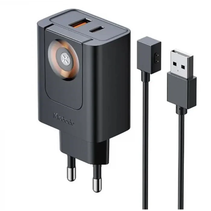 MCDODO CH-3700 30W 2si 1 Arada Kablosuz Apple Watch ve Seyahat Şarj Adaptörü