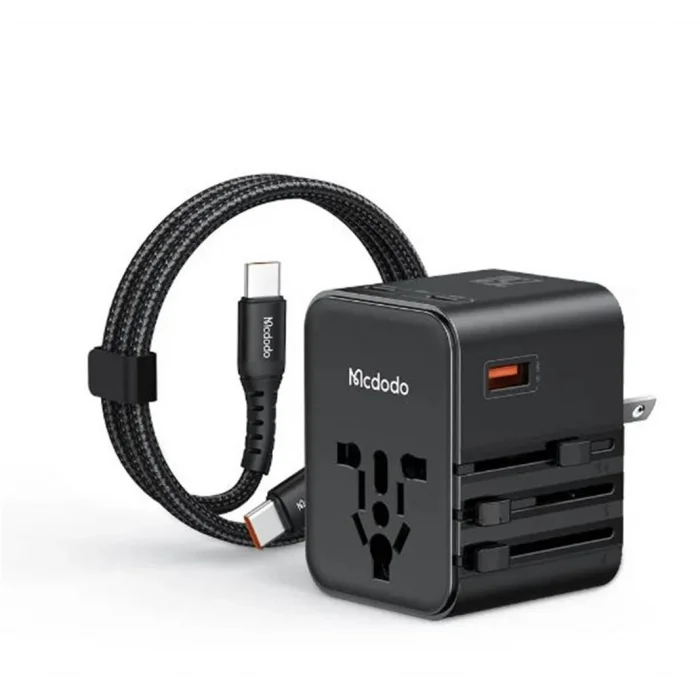 MCDODO CP-3260 25W Evrensel Seyahat Adaptör Type-C To Type-C kablo dahili