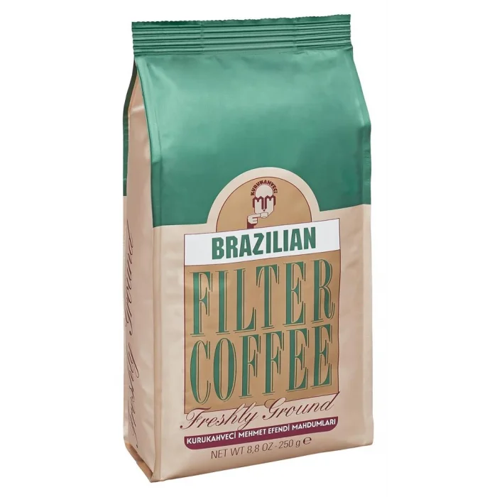Mehmet Efendi 250gr Brazılan Filtre Kahve ( Freshly Ground ) ( Net WT 8,8 OZ)