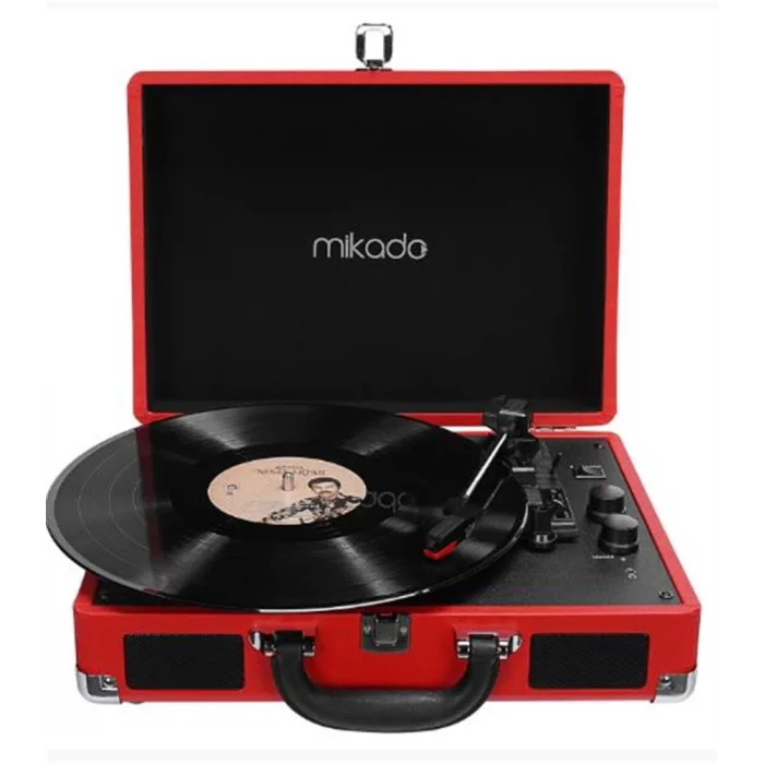 Mikado Nostalgia MN-P317 Kırmızı Pikap+Rca+Bluetooth Destekli Müzik Kutusu