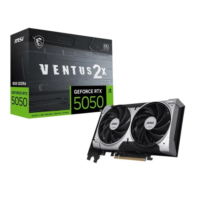 Msı GeForce RTX5050 Ventus 2X OC 8G 8GB GDDR6 128 Bit DLSS 4 Ekran Kartı