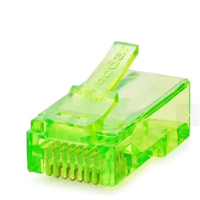 NODAR ND2401 CAT6 EZ RJ45 Konnektör 100 Adet Plastik Kutu - Yeşil