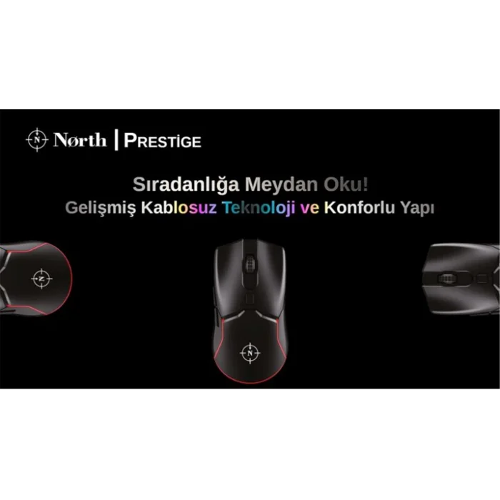 North Prestige Premium Quality Kablosuz Oyuncu Mouse