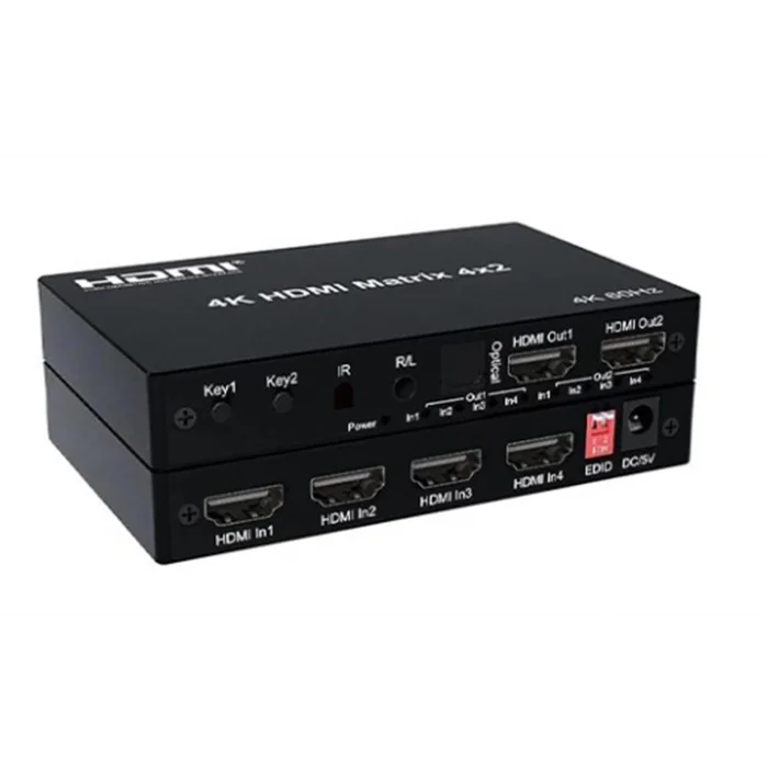 Nova HDMI 4×2 Matrix Switch 4K 60 Hz
