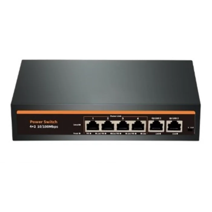 Nova NVC-INTSF0420FB2L 24V INTERCOM 4+2 PORT POE SWITCH (10-100)