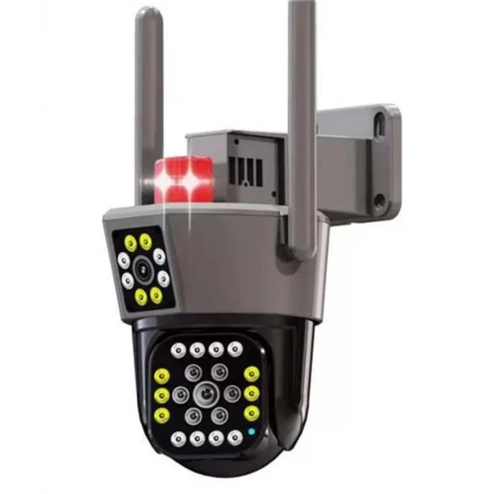 OKam O-KAM-6015 6MP Dual Lens WIFI PTZ 3.5 Dual Screen Image, 15Pcs Leds Dual Light