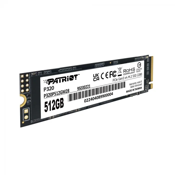 Patriot 512GB P320 3000-2200MB-s NVMe M.2 SSD (P320P512GM28) Ssd Disk