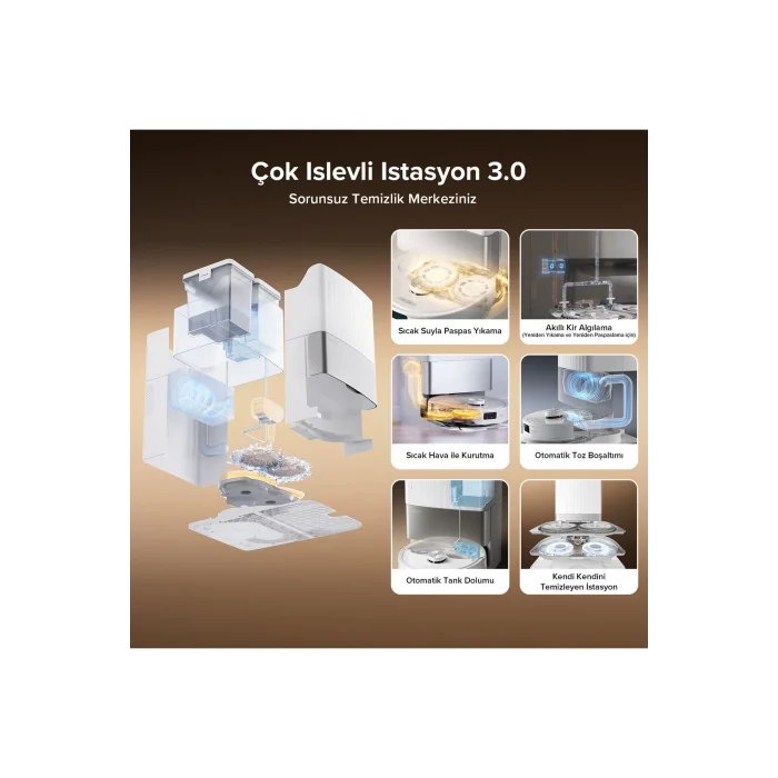 Roborock Qrevo Master Çöp İstasyonlu Akıllı Robot Süpürge