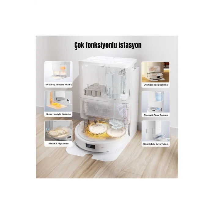 Roborock Qrevo MaxV Çöp İstasyonlu Akıllı Robot Süpürge