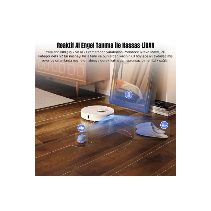 Roborock Qrevo MaxV Çöp İstasyonlu Akıllı Robot Süpürge