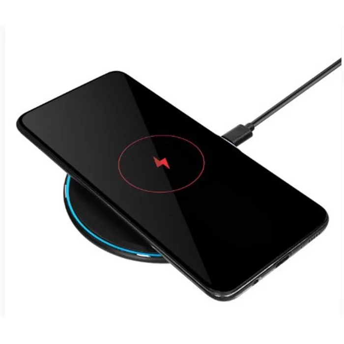 S-link SL-CWF65 Mobil Telefon Uyumlu 15W LED Logo PRM Siyah Kablosuz Şarj Cihazı