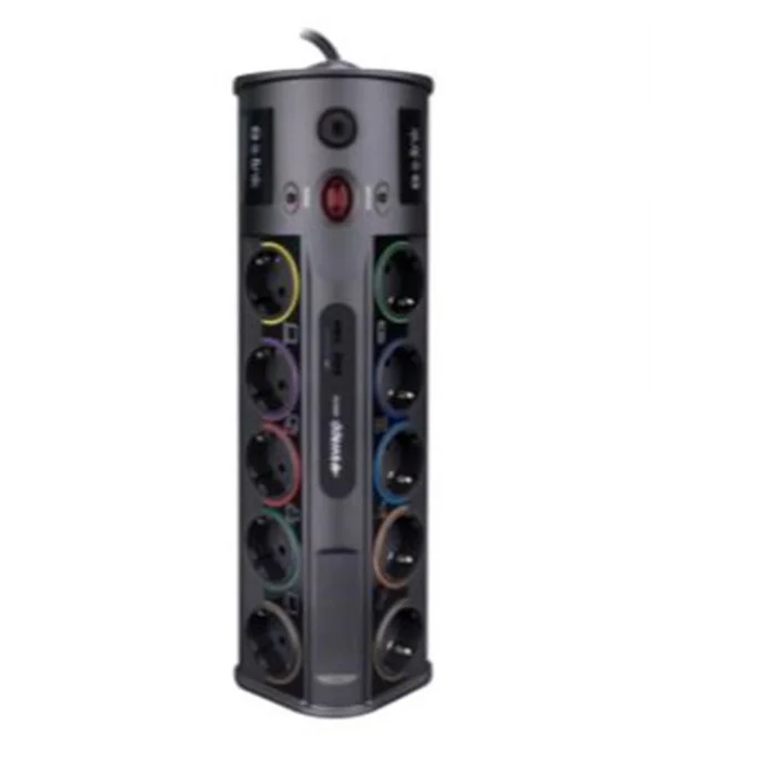 S-link SPG3-J-5 1.5m 306Joule 5Li Akım Kor.Siyah Priz