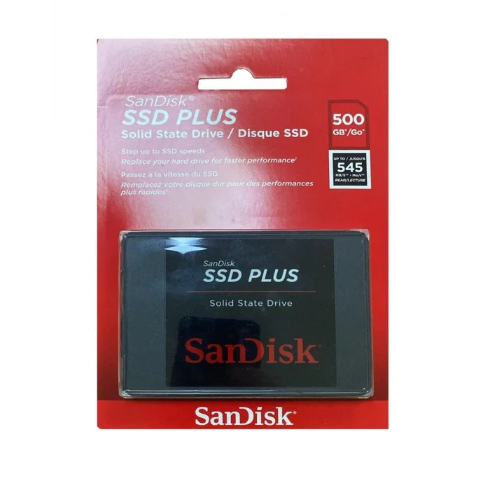 Sandisk 500Gb Ssd Plus 545Mb-505Mb-S SDSSDA-500G-G28 Sata 3 2.5 Harddisk