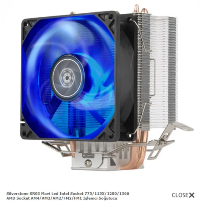 NODAR ND2605 CPU Kule Tipi İşlemci Soğutucu Üç Fanlı 90 mm Siyah